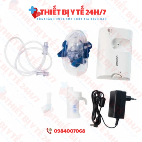 Máy xông khí dung Omron NE-C801 kiểm soát hen suyễn, viêm phế quản mãn tính