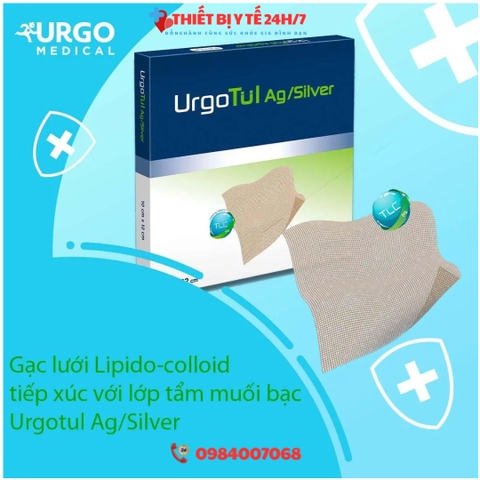 UrgoTul Ag/Silver - Gạc Lưới Kháng Khuẩn Hiệu Quả