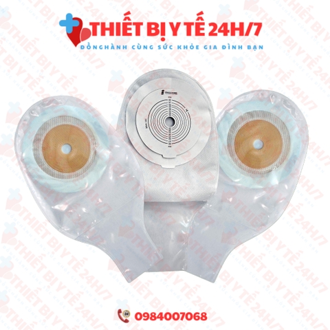 [CHÍNH HÃNG] Túi hậu môn nhân tạo cao cấp loại trắng trong 0232 hộp 10 cái + 2 kẹp