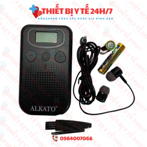 Máy trợ thính có dây ALKATO VT-125 - Tai nghe trợ thính cho người già, người bệnh - Sử dụng pin AAA 1.5V