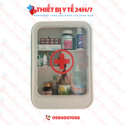 TỦ THUỐC GIA ĐÌNH BẰNG NHỰA CAO CẤP ĐỂ BÀN HOẶC TREO TƯỜNG