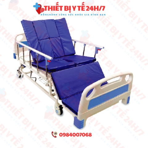 Giường đa năng 4 tay quay có bàn ăn có bô vệ sinh Humed HM-JD-H04C