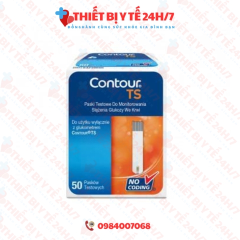 Que Thử Đường Huyết Contour TS (Hộp 50 que)