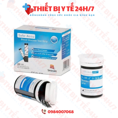 [BH TRỌN ĐỜI] MÁY ĐO ĐƯỜNG HUYẾT SAFE – ACCU SINOCARE