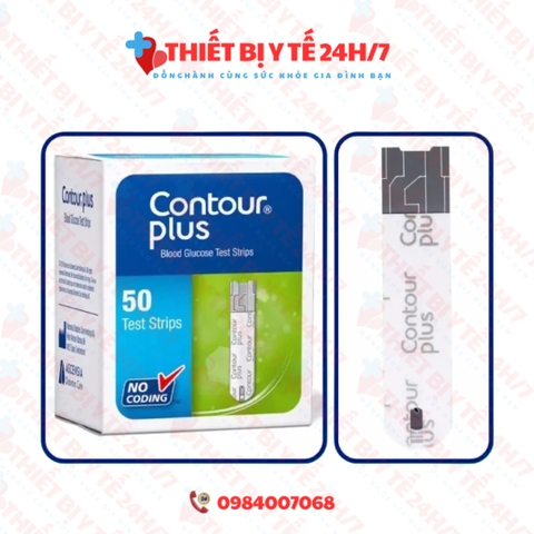 Que Thử Đường Huyết Contour Plus (Hộp 50 que)