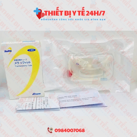 Ống Canuyn Mở Khí Quản 2 Nòng Có Bóng Có Cửa Sổ MERA SOFIT D-7CF Hoặc D-8CF