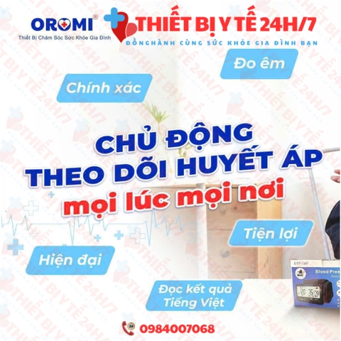 Máy Đo Huyết Áp Điện Tử Bắp Tay DBP-1307 - Bao Tay Liền Thân Máy - Đọc Kết Quả Tiếng Việt