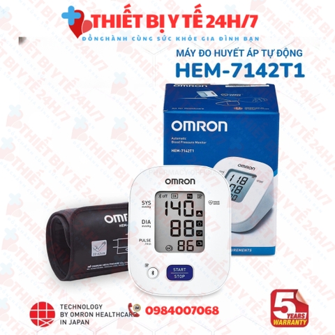 Máy đo huyết áp tự động Omron HEM-7142T1