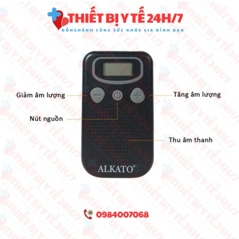 Máy trợ thính có dây ALKATO VT-125 - Tai nghe trợ thính cho người già, người bệnh - Sử dụng pin AAA 1.5V