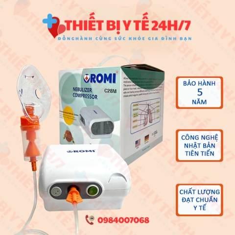 MÁY KHÍ DUNG OROMI C28M - MÁY XÔNG MŨI HỌNG OROMI C28M
