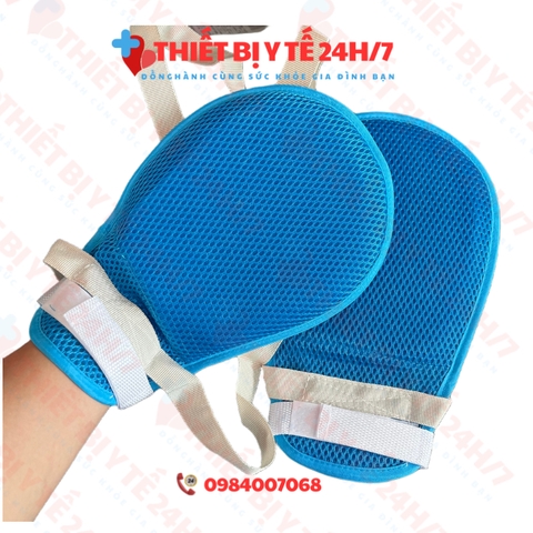 Găng tay cố định kiểm soát an toàn bảo vệ chống trầy xước cho bệnh nhân / người già