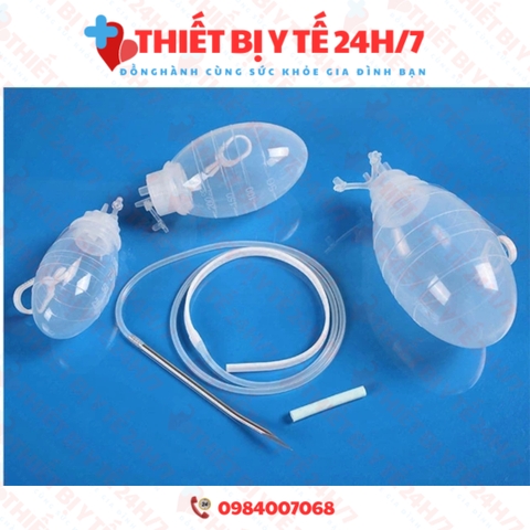 [HÀNG CHUẨN] BÓNG HÚT DỊCH DẪN LƯU ÁP LỰC ÂM 125ml VÀ 200ml