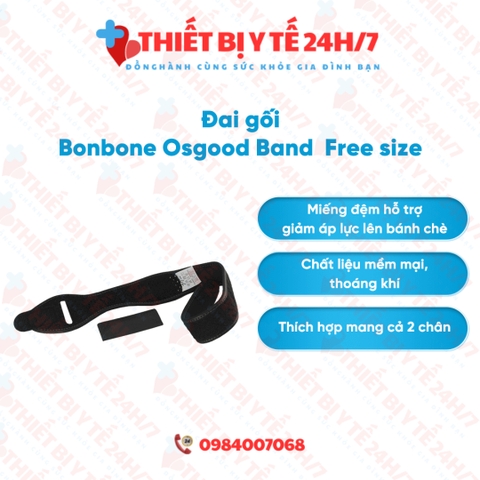 Đai cố định khớp dưới gối bonbone Osgood Band – Bảo vệ dây chằng, hỗ trợ vận động an toàn