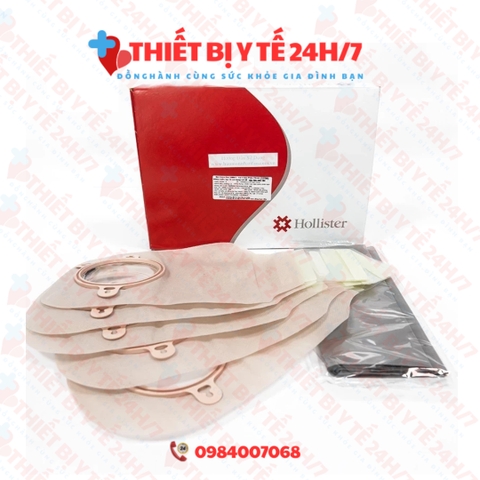 [CHÍNH HÃNG] Túi Hậu Môn Nhân Tạo 2 Mảnh Hollister 18193 18194 (Trong, Lọc Khí, Khóa Cuốn) - Túi Phân Tạm