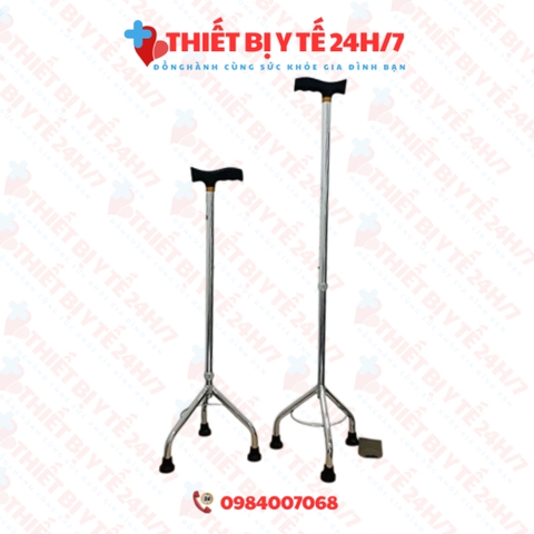 Gậy chống 3 - 4 chân cho người già,bệnh nhân