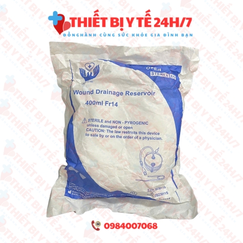 BỘ DẪN LƯU ÁP LỰC ÂM LÒ XO - QUẢ DẪN LƯU ÁP LỰC ÂM KÍN 200ml,400ml