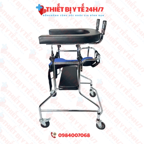 KHUNG TẬP ĐI CÓ GHẾ NGỒI CHO NGƯỜI BỊ TAI BIẾN