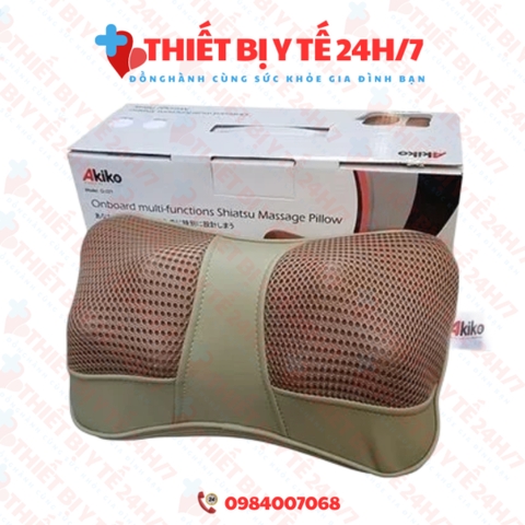Gối massage hồng ngoại 6 bi Akiko Q-021