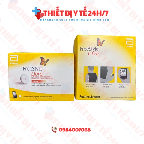 [Chính Hãng] MÁY ĐO ĐƯỜNG HUYẾT KHÔNG CẦN LẤY MÁU FREESTYLE LIBRE