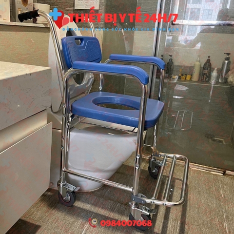 GHẾ BÔ ĐA NĂNG : NGỒI - TẮM - ĐI VỆ SINH - XE LĂN GBM 036