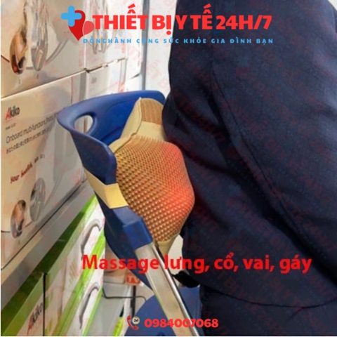 Gối massage hồng ngoại 6 bi Akiko Q-021