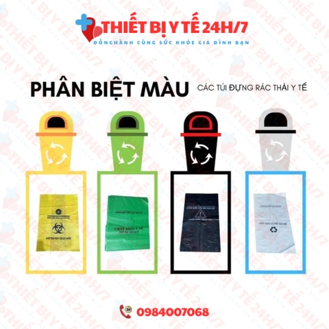 THÙNG RÁC THEO PHÂN LOẠI TRONG Y TẾ