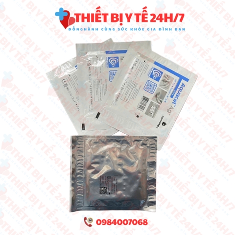 Băng gạc AQUACEL AG EXTRA (2x45cm, 10x10cm, ) - ion BẠC, dùng cho vết thương nhiễm trùng, bỏng, loét tì đè