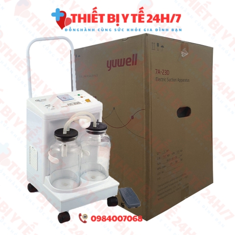 Máy hút dịch 2 bình 7A - 23D