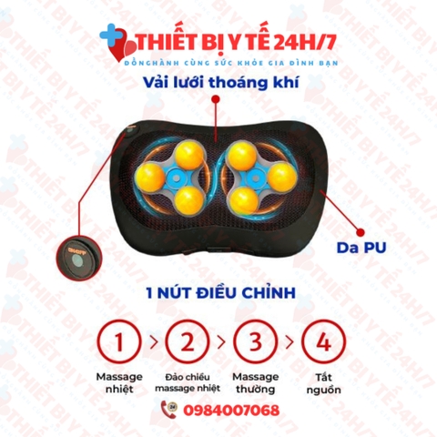 Gối Massage Hồng Ngoại ORM-755