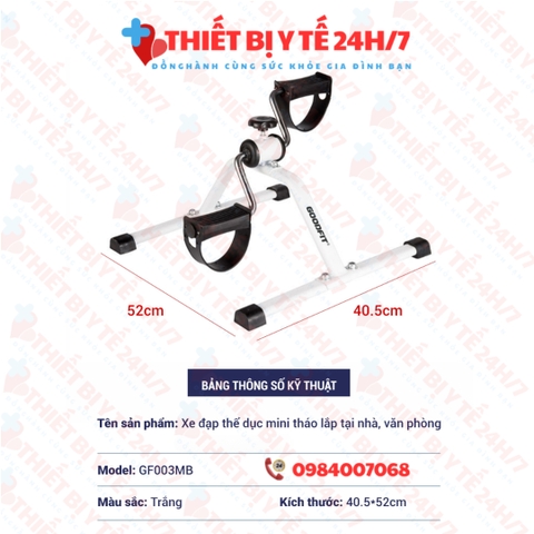 Bàn đạp tập chân, tay kháng lực cho người tai biến - không màn hình