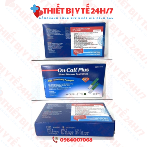[HÀNG CHÍNH HÃNG NHẬP KHẨU] MÁY ĐO ĐƯỜNG HUYẾT ON CALL PLUS