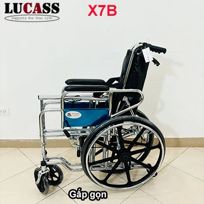 Xe lăn đa năng có bô ngả nằm bánh đúc Lucass X7B
