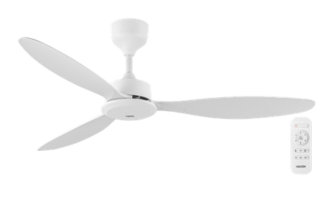 Quạt trần DC 3 cánh, 54inch, 45W, màu trắng model HK-QT36WH