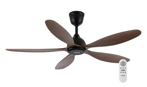 Quạt trần DC 52inch, 5 cánh, động cơ 38W, màu nâu đen