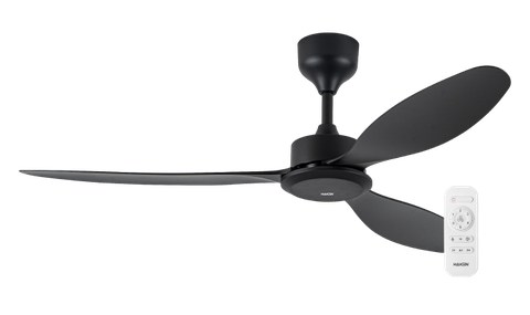 Quạt trần DC 3 cánh, 54inch, 45W, màu đen model HK-QT36BL