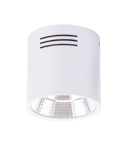 Đèn downlight nổi COB 12W, ánh sáng ấm, màu trắng, size ￠100*H100mm