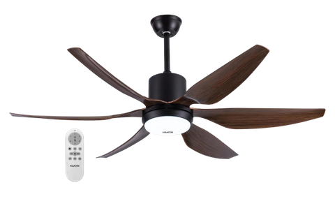 QUẠT TRẦN ĐÈN DC 6 CÁNH HAKEN MODEL HK-QT01BW