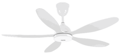 Quạt trần đèn DC 52inch, 5 cánh, động cơ 38W, đèn 24w, màu gỗ trắng