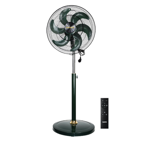 Quạt cây DC 85W-18inch, 9 tốc độ gió, 9900m3/h, màu xanh lá