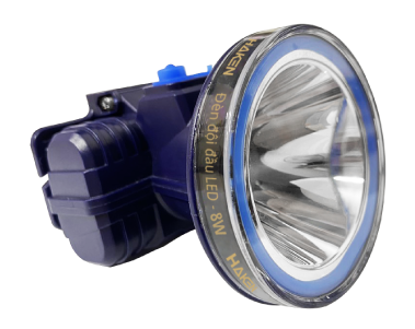 Đèn đội đầu 8W, ánh sáng ấm, màu xanh dương
