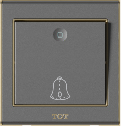 Bộ công tắc chuông cửa , màu ghi