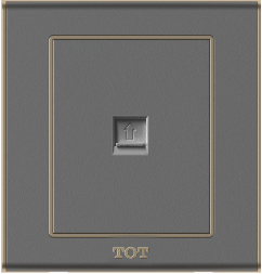 Bộ ổ cắm điện thoại  , màu  ghi