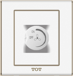 Bộ công tắc chiết áp quạt , màu trắng