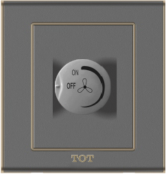 Bộ công tắc chiết áp quạt , màu  ghi