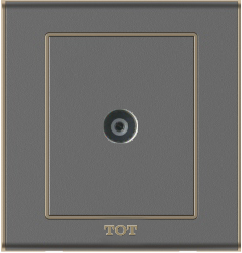 Bộ ổ cắm TV , màu  ghi