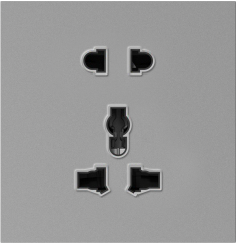 Bộ ổ cắm đa năng + ổ đơn 2 chấu 16A , màu trắng