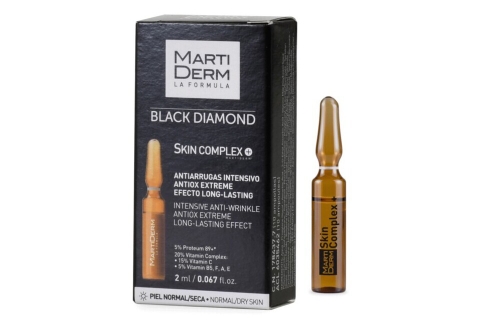 Hộp 1 ống Ampoule Chống Oxy Hoá MartiDerm Black Diamond Skin Complex Advanced Trẻ Hóa và Làm Sáng Da