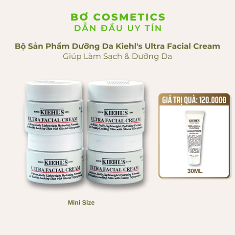Set Chăm Sóc Da Mini Kiehl's Ultra Facial Cream