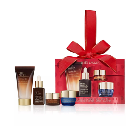 Set Dưỡng Da Estee Lauder Unwrap Your Glow Repair + Lift + Brighten