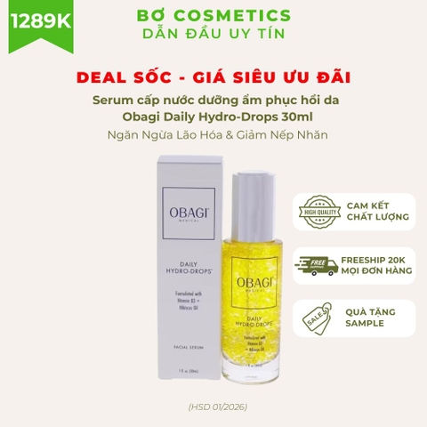 Tinh Chất Dưỡng Ẩm Phục Hồi Da Obagi Daily Hydro-Drops (HSD dưới 6 tháng)